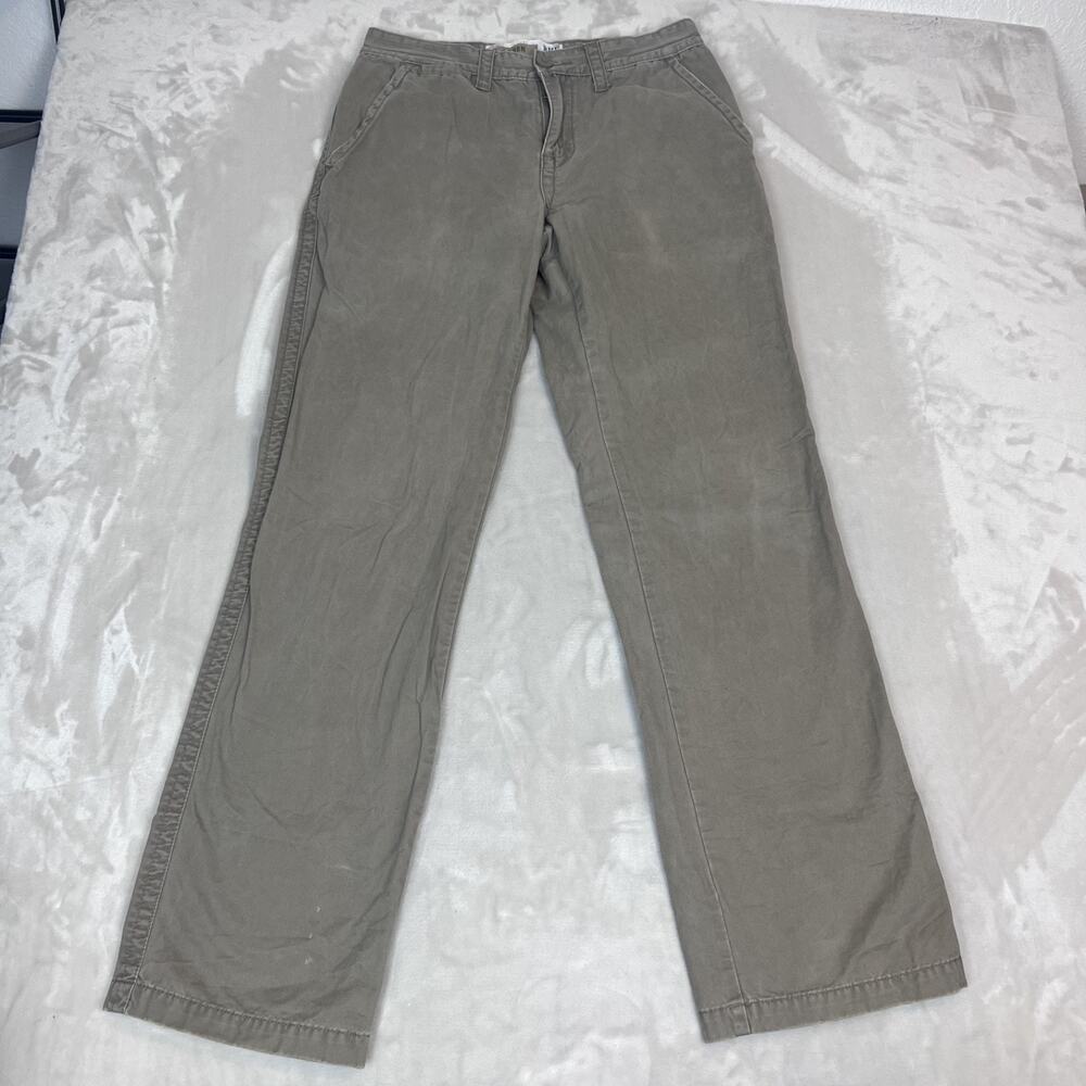 BKE Pants Mens 32L Tan Distressed Cohen Chino Straight Relaxed Cotton Grunge‎